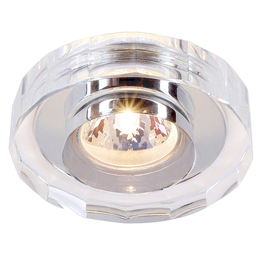 SLV CRYSTAL II Downlight, chrom/Kristall klar, MR16, max. 35W