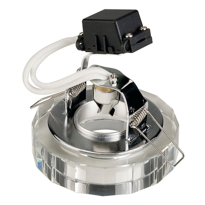 SLV CRYSTAL II Downlight, chrom/Kristall klar, MR16, max. 35W