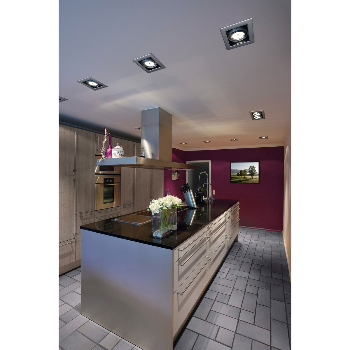 SLV QRB MODUL für AIXLIGHT PRO Einbaurahmen, silbergrau / schwarz, max. 75W