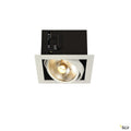 SLV KADUX 1 ES111 Downlight, eckig, mattweiss, max. 75W