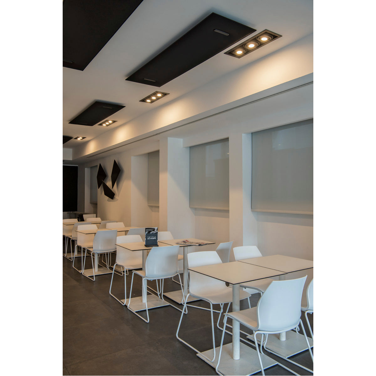 SLV KADUX 3 ES111 Downlight, eckig, mattschwarz, max. 3x75W