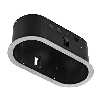 SLV AIXLIGHT PRO 2 FLAT FRAMEROUND Einbaurahmen,silbergrau / schwarz