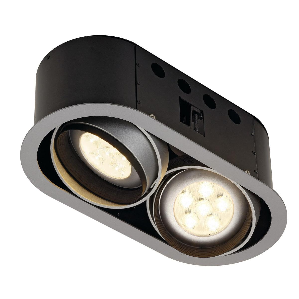 SLV AIXLIGHT PRO 2 FLAT FRAMEROUND Einbaurahmen,silbergrau / schwarz