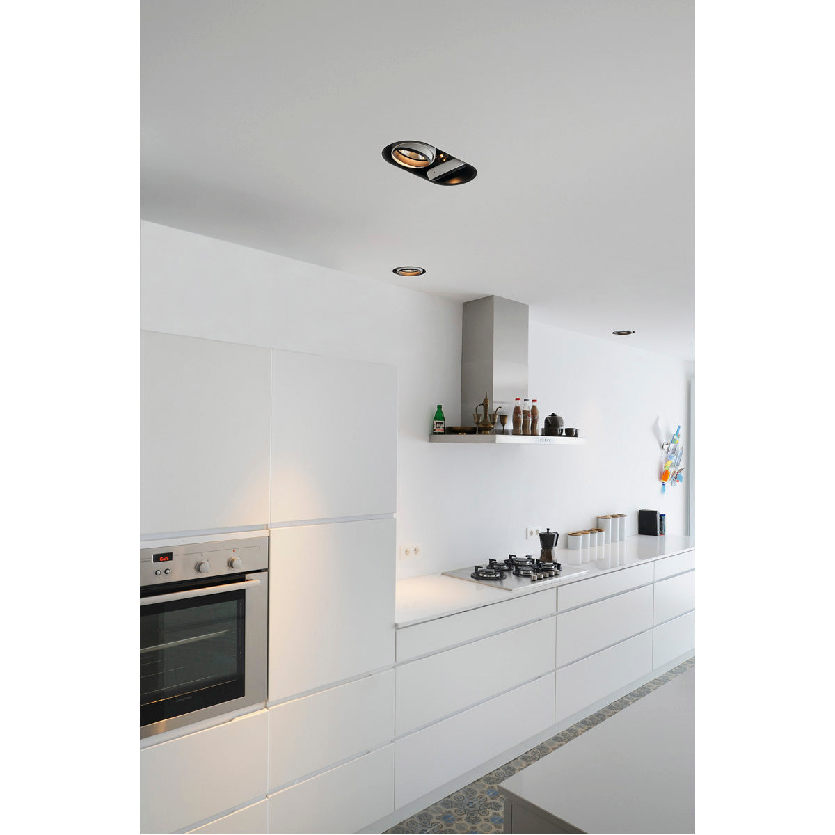SLV AIXLIGHT PRO 1 FRAMELESS ROUND Einbaurahmen, schwarz, inkl. Einbau-Kit