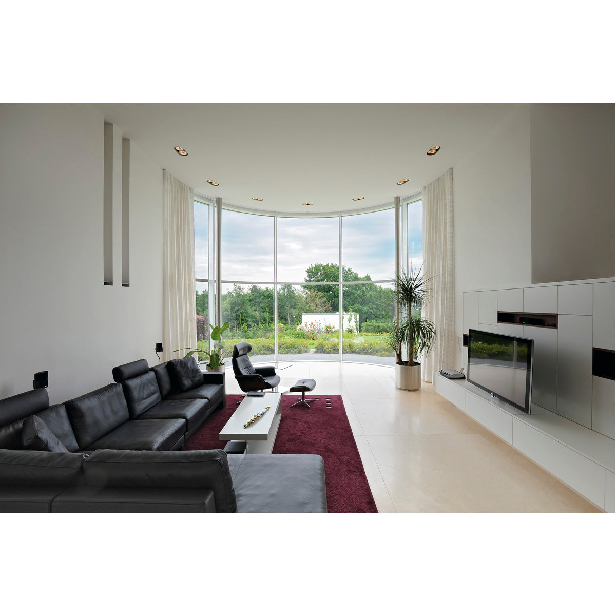 SLV AIXLIGHT PRO 2 FRAMELESS ROUND Einbaurahmen, schwarz, inkl. Einbau-Kit