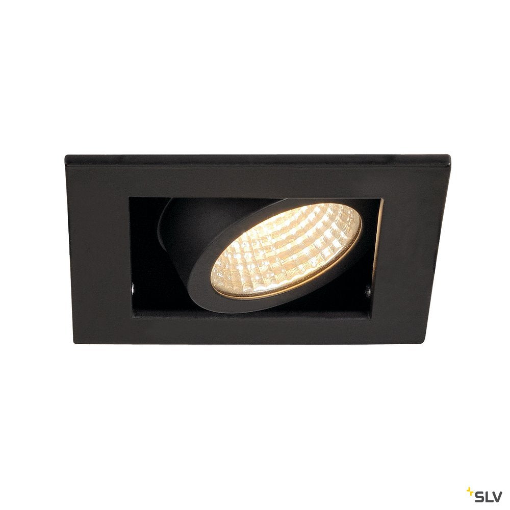 SLV KADUX LED DL Set, mattschwarz, 9W, 38°, 3000K, inkl. Treiber