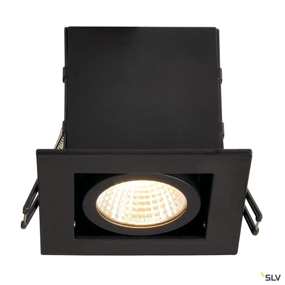 SLV KADUX LED DL Set, mattschwarz, 9W, 38°, 3000K, inkl. Treiber