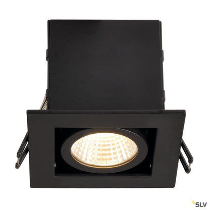 SLV KADUX LED DL Set, mattschwarz, 9W, 38°, 3000K, inkl. Treiber