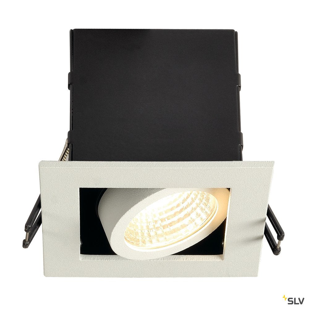 SLV KADUX LED DL Set, mattweiss, 9W, 38°, 3000K, inkl. Treiber