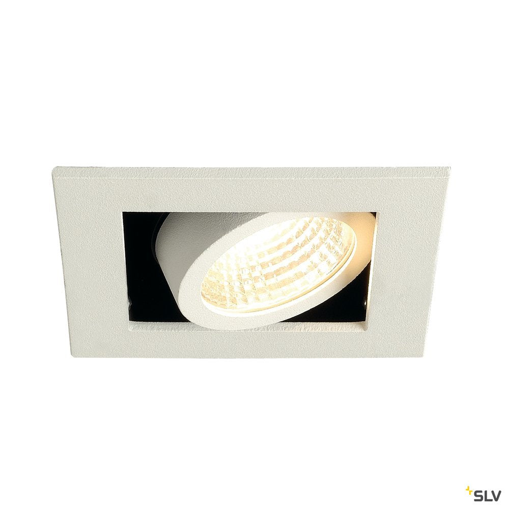 SLV KADUX LED DL Set, mattweiss, 9W, 38°, 3000K, inkl. Treiber