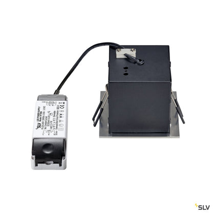 SLV KADUX LED DL Set, alu-brushed, 9W, 38°, 3000K, inkl. Treiber
