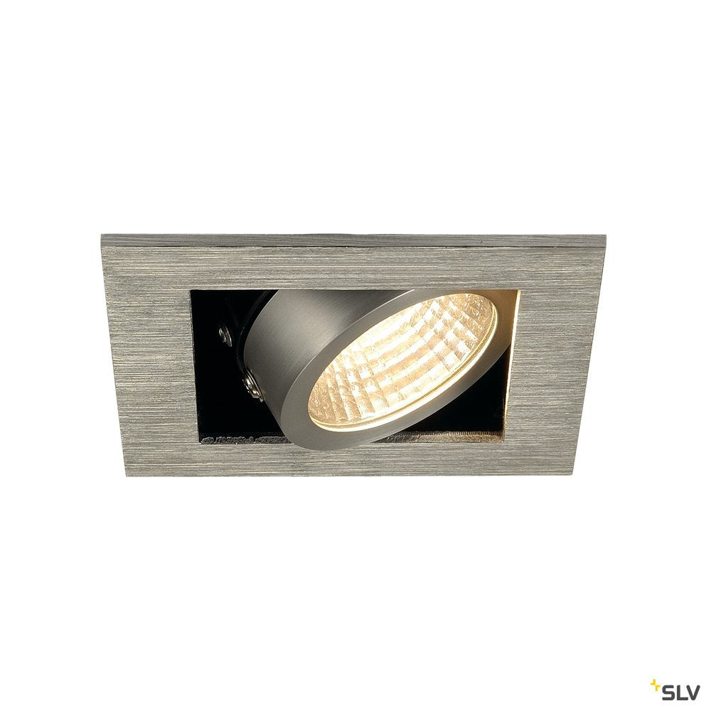 SLV KADUX LED DL Set, alu-brushed, 9W, 38°, 3000K, inkl. Treiber