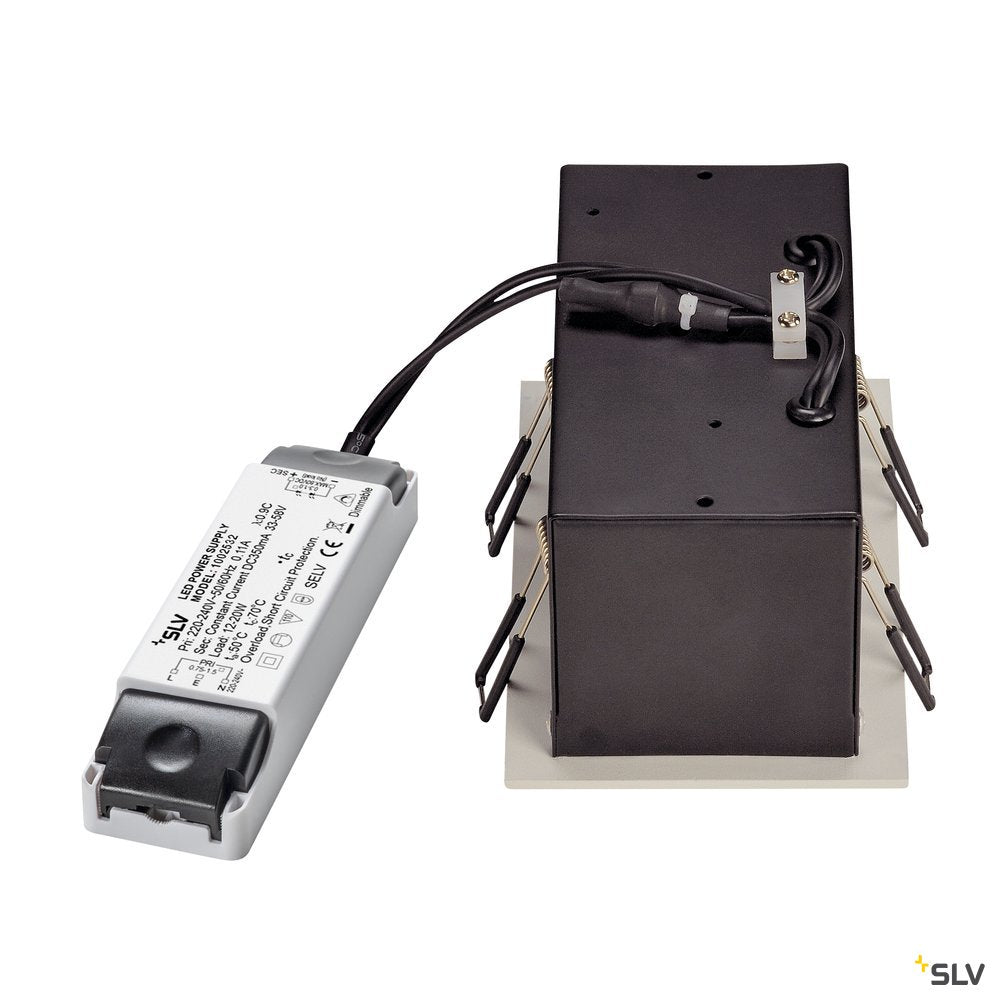 SLV KADUX LED DL Set, mattweiss, 2x9W, 38°, 3000K, inkl. Treiber