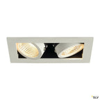 SLV KADUX LED DL Set, mattweiss, 2x9W, 38°, 3000K, inkl. Treiber