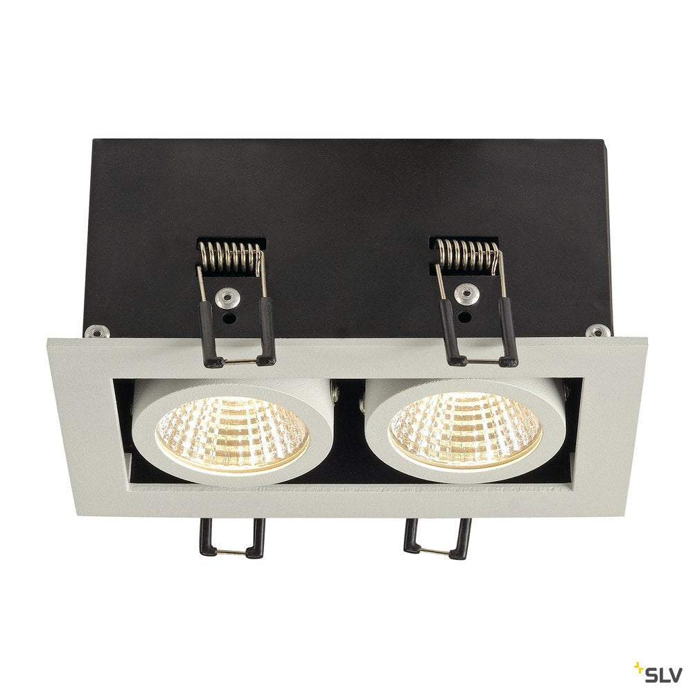 SLV KADUX LED DL Set, mattweiss, 2x9W, 38°, 3000K, inkl. Treiber