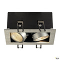 SLV KADUX LED DL Set, alu-brushed, 2x9W, 38°, 3000K, inkl. Treiber