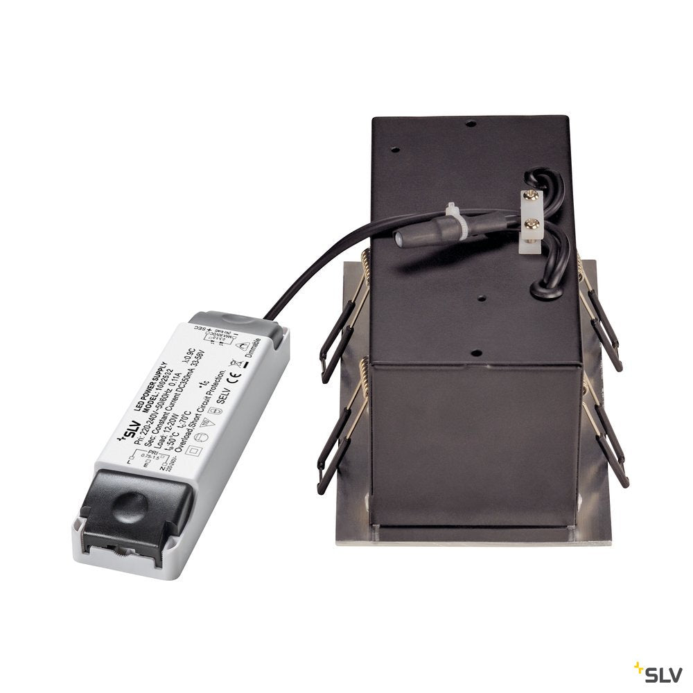 SLV KADUX LED DL Set, alu-brushed, 2x9W, 38°, 3000K, inkl. Treiber