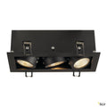 SLV KADUX LED DL Set, mattschwarz, 3x9W, 38°, 3000K, inkl. Treiber