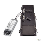 SLV KADUX LED DL Set, mattschwarz, 3x9W, 38°, 3000K, inkl. Treiber