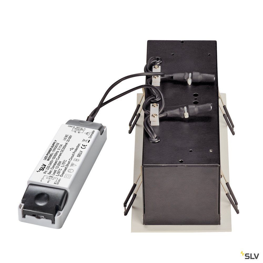 SLV KADUX LED DL Set, mattweiss, 3x9W, 38°, 3000K, inkl. Treiber