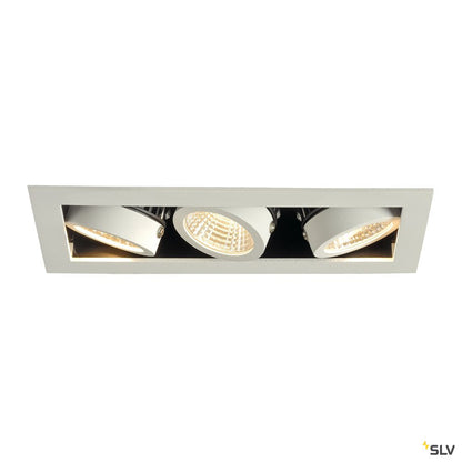 SLV KADUX LED DL Set, mattweiss, 3x9W, 38°, 3000K, inkl. Treiber