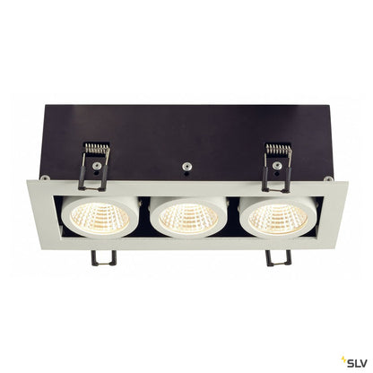 SLV KADUX LED DL Set, mattweiss, 3x9W, 38°, 3000K, inkl. Treiber
