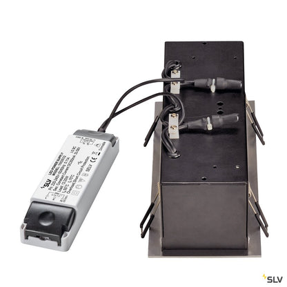 SLV KADUX LED DL Set, alu-brushed, 3x9W, 38°, 3000K, inkl. Treiber