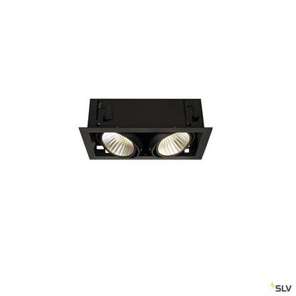 SLV KADUX LED DL Set, mattschwarz, 2x24W, 30°, 3000K, inkl. Treiber