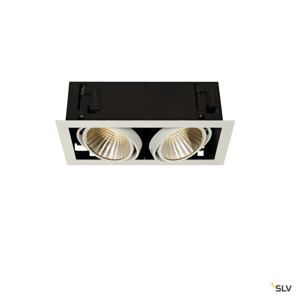 SLV KADUX LED DL Set, mattweiss, 2x24W, 30°, 3000K, inkl. Treiber