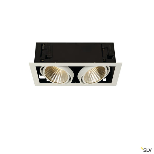 SLV KADUX LED DL Set, mattweiss, 2x24W, 30°, 3000K, inkl. Treiber