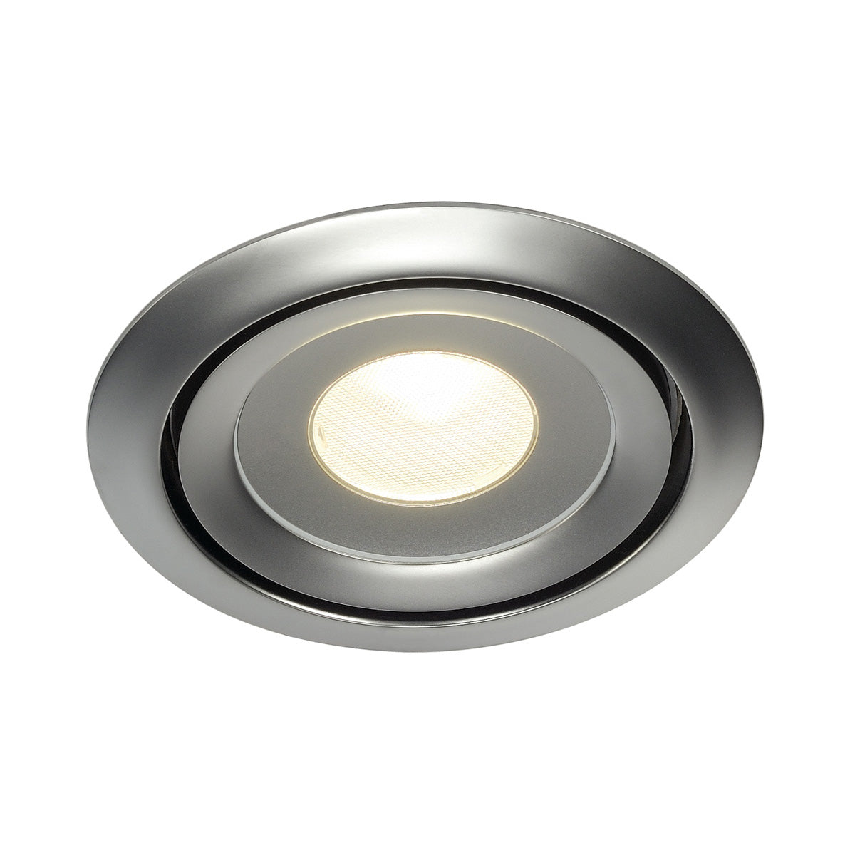 SLV LUZO LED DISK, Decken-einbauring, rund, chrom matt,2700K, 12W, 85°