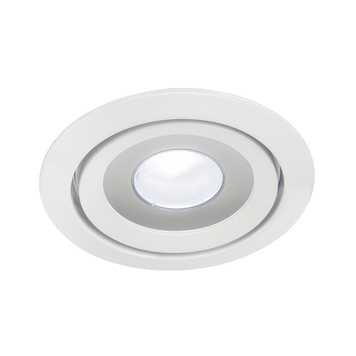 SLV LUZO LED DISK, Decken-einbauring, rund, weiss,4000K, 11W, 85°