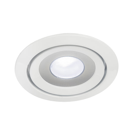 SLV LUZO LED DISK, Decken-einbauring, rund, weiss,4000K, 11W, 85°