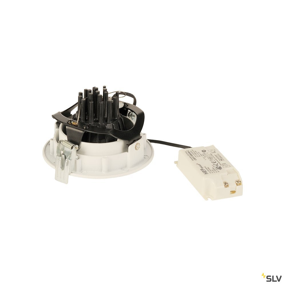 SLV SUPROS 78 DL Deckeneinbau- leuchte rund, weiss, 3000K, 60° Linse
