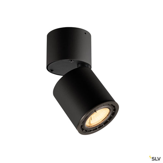 SLV SUPROS 78, Deckenleuchte, LED, 3000K, rund, schwarz, 60° Linse