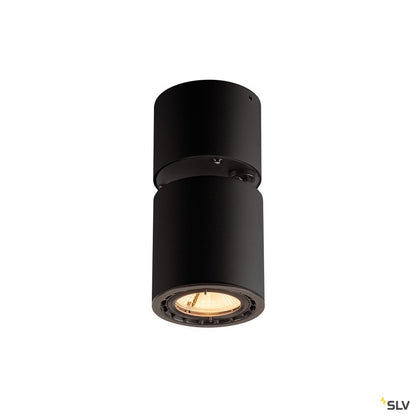 SLV SUPROS 78, Deckenleuchte, LED, 3000K, rund, schwarz, 60° Linse