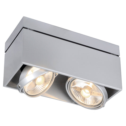 SLV Deckenleuchte KARDAMOD SUR ES111 eckig gr 2xGU10 2x75W