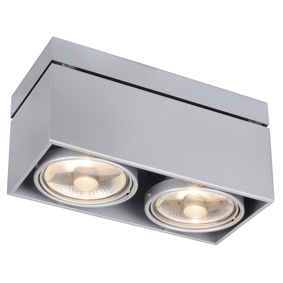 SLV Deckenleuchte KARDAMOD SUR ES111 eckig gr 2xGU10 2x75W