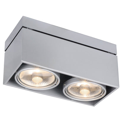 SLV Deckenleuchte KARDAMOD SUR ES111 eckig gr 2xGU10 2x75W