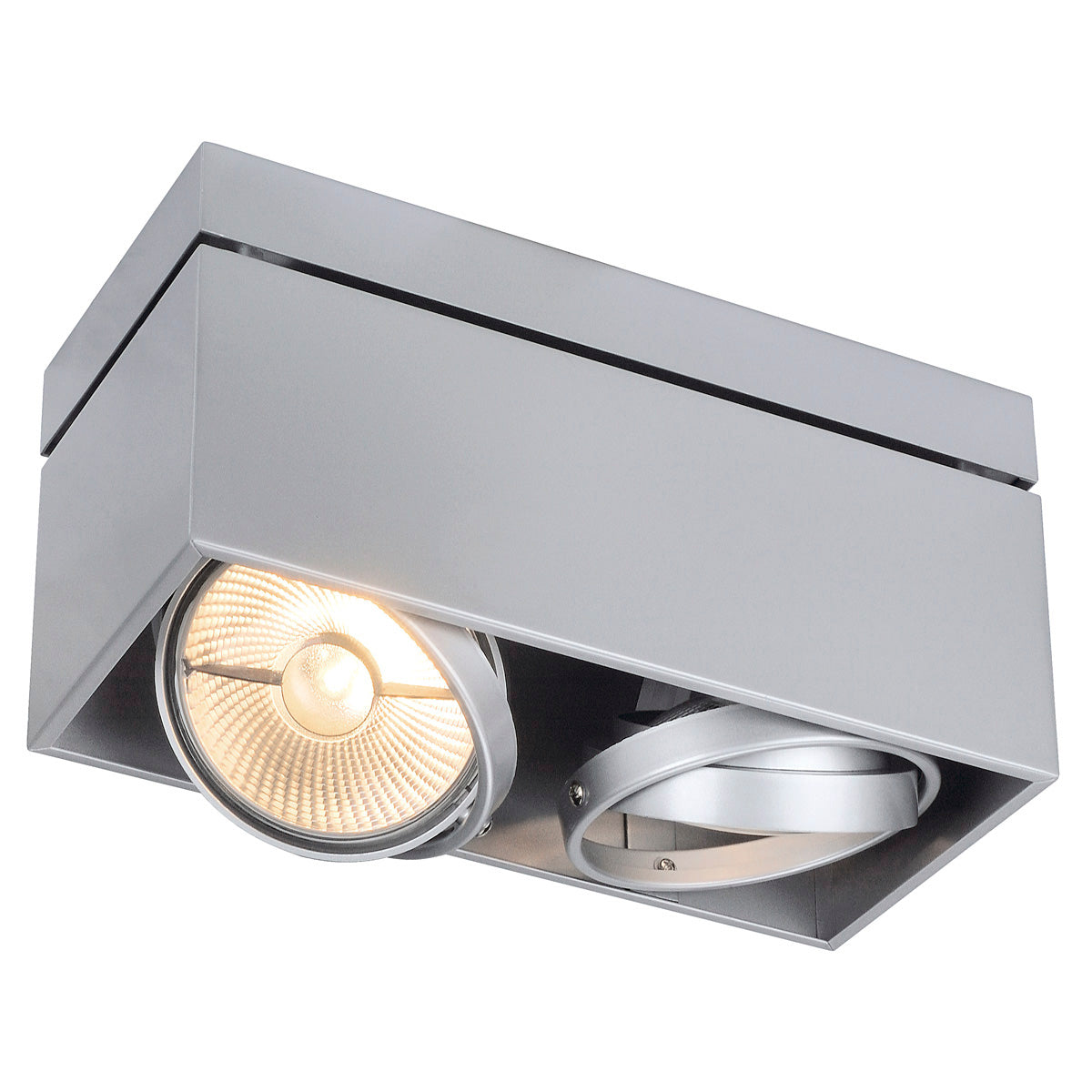 SLV Deckenleuchte KARDAMOD SUR ES111 eckig gr 2xGU10 2x75W