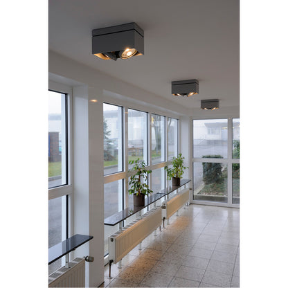 SLV Deckenleuchte KARDAMOD SUR ES111 eckig gr 2xGU10 2x75W