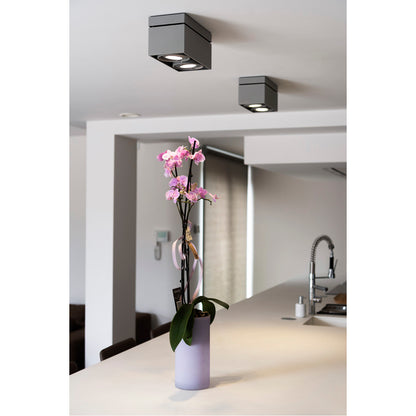 SLV Deckenleuchte KARDAMOD SUR ES111 eckig gr 2xGU10 2x75W