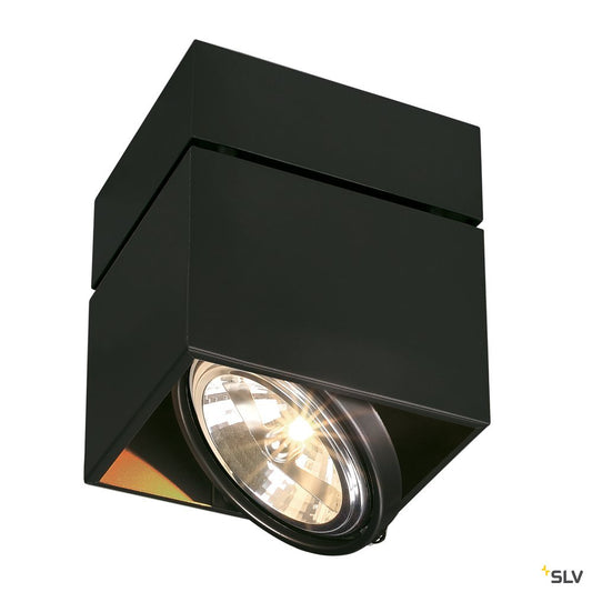 SLV KARDAMOD SURFACE SQUARE QRB SINGLE Deckenleuchte, eckig, schwarz, max. 50W