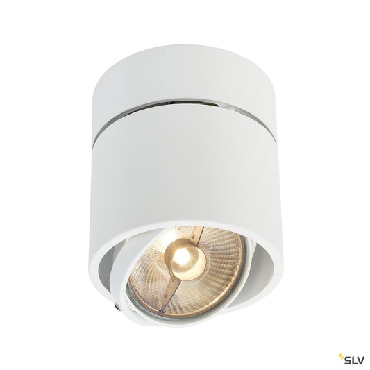 SLV KARDAMOD SURFACE ROUND ES111 SINGLE Deckenleuchte, rund, weiss, GU10, max. 75W