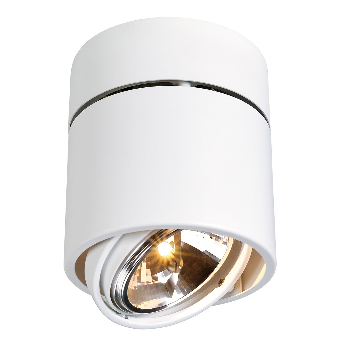 SLV KARDAMOD SURFACE ROUND QRB SINGLE Deckenleuchte, rund, weiss, max. 50W