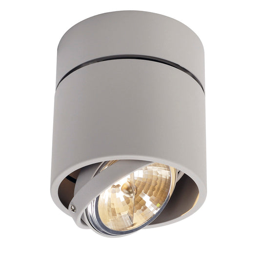 SLV KARDAMOD SURFACE ROUND QRB SINGLE Deckenleuchte, rund, silbergrau, max. 50W