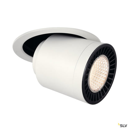 SLV SUPROS MOVE Deckeneinbau- leuchte, rund, weiss, 4000lm, 3000K, SLM LED, 60° Reflektor