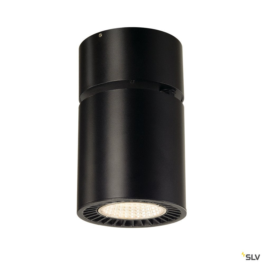 SLV SUPROS CL Deckenleuchte, rund, schwarz, 4000lm, 3000K, SLM LED, 60° Reflektor
