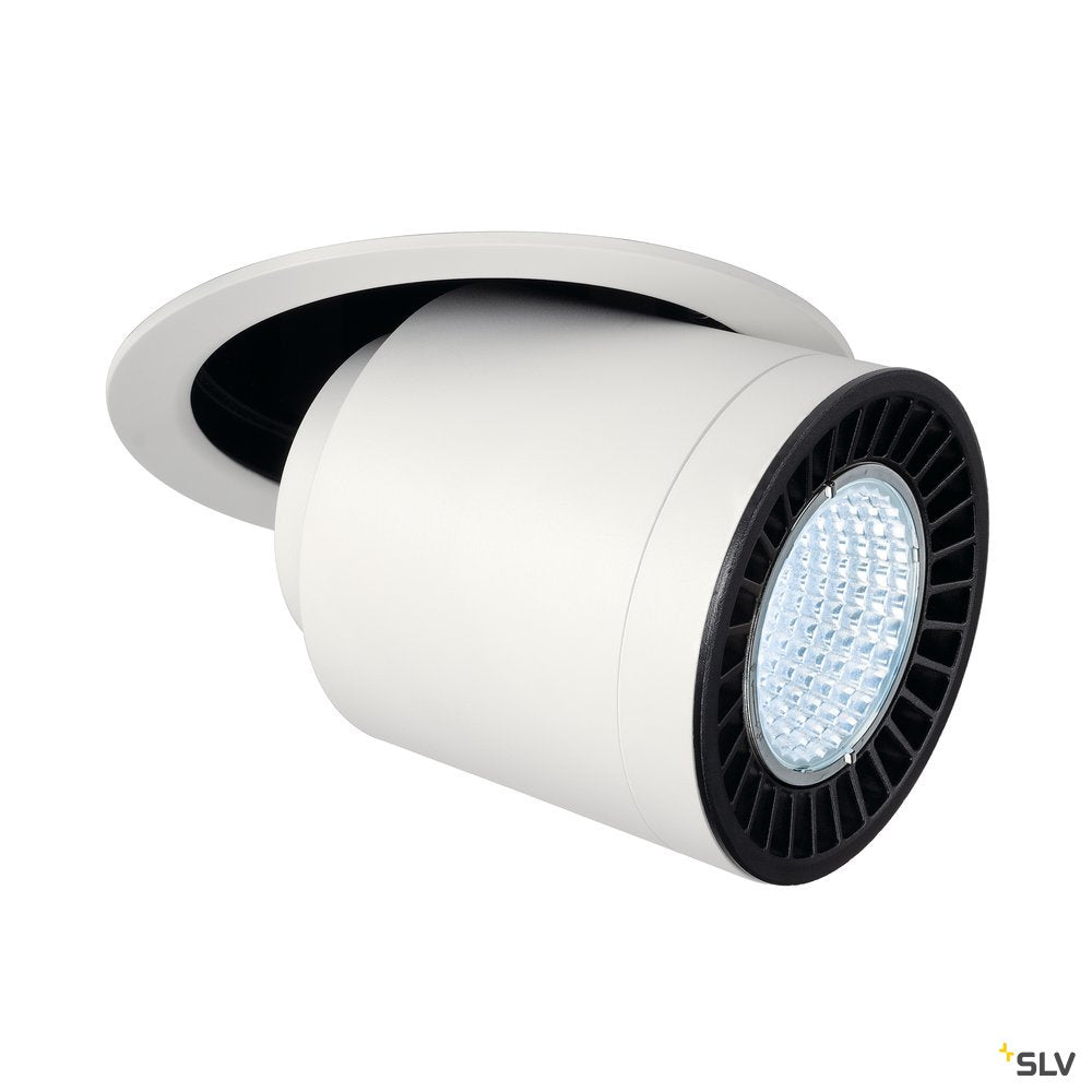 SLV SUPROS MOVE Deckeneinbau- leuchte, rund, weiß, 4000lm 4000K, SLM LED, 60° Reflektor
