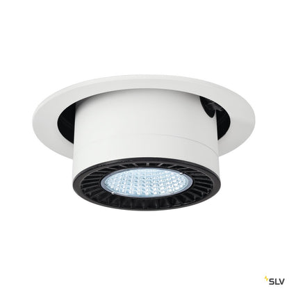 SLV SUPROS MOVE Deckeneinbau- leuchte, rund, weiß, 4000lm 4000K, SLM LED, 60° Reflektor